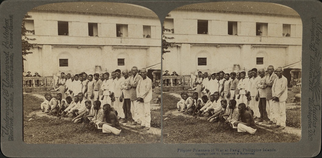 Filipino Prisoners of War at Pasig, Philippine Islands.